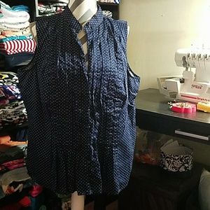 Jones new York blouse navy